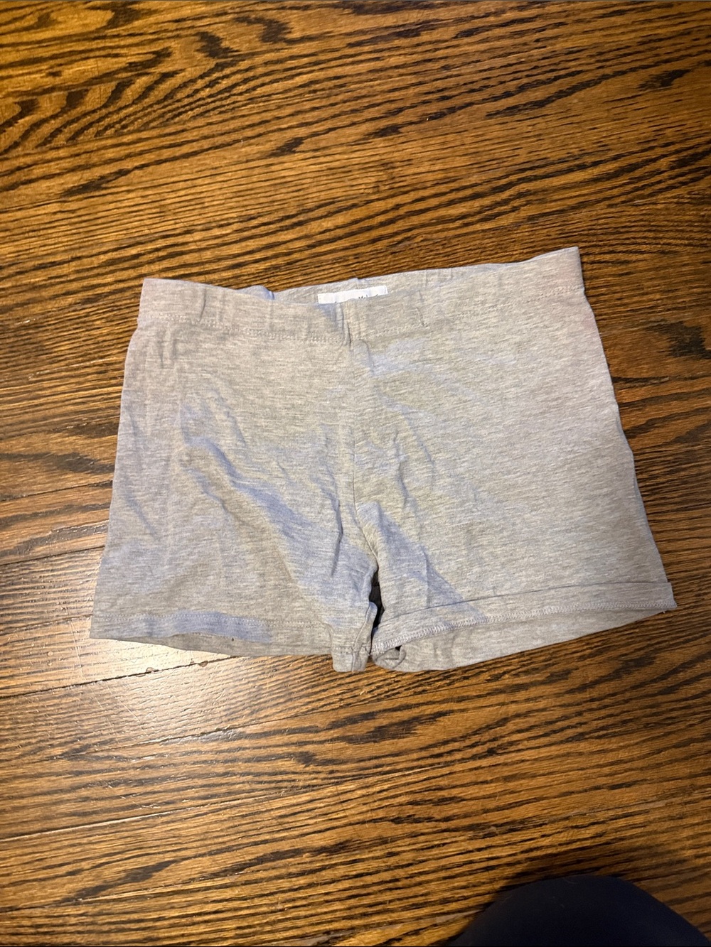 Women's Heather Gray Stretch Knit Shorts